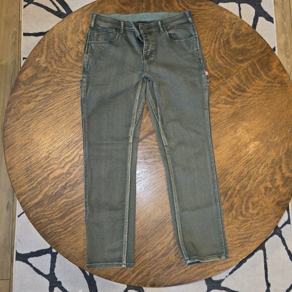 Dovetail Workwear Britt Utility Pants Women’s 8 Moss Green Double Knee Carpenter - Picture 6 of 13